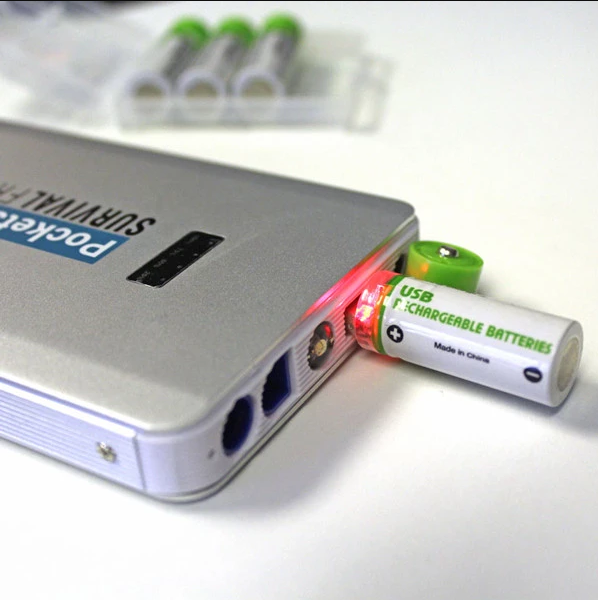 EASYPOWER USB RECHARGEABLE AA BATTERIES(1 pack included 2 pcs)Buy 2 Get 1 Free!(Add 3 to Cart to Get the 3rd for Free)