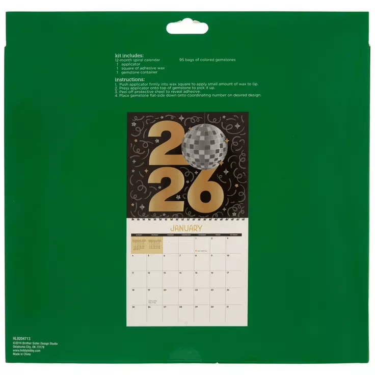 🔥Last Day 50% OFF - 📅2026 Wall Calendar Diamond Painting Kit