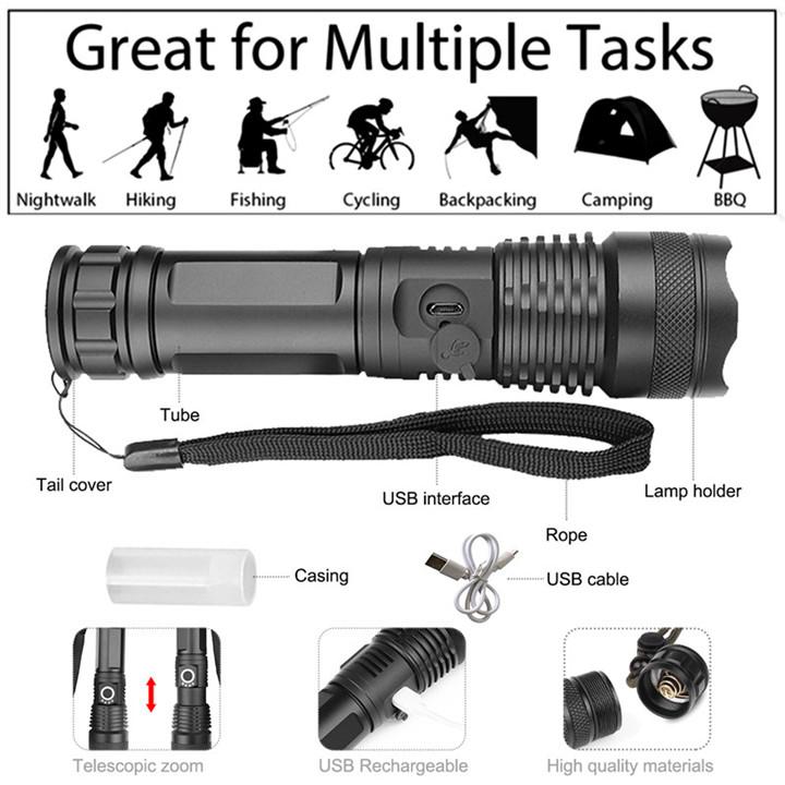 POWERFUL FLASHLIGHT!Buy 2 Get 1 for Free!(Add 3 to Cart to Get the 3rd for Free)