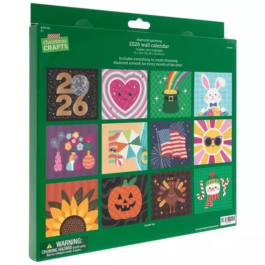 🔥Last Day 50% OFF - 📅2026 Wall Calendar Diamond Painting Kit