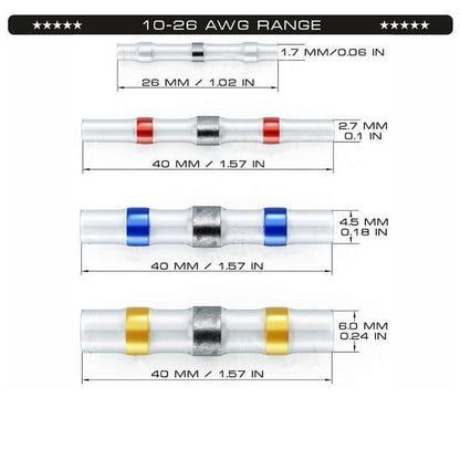 (5% OFF 1st Order)Waterproof Shrink Butt Connectors